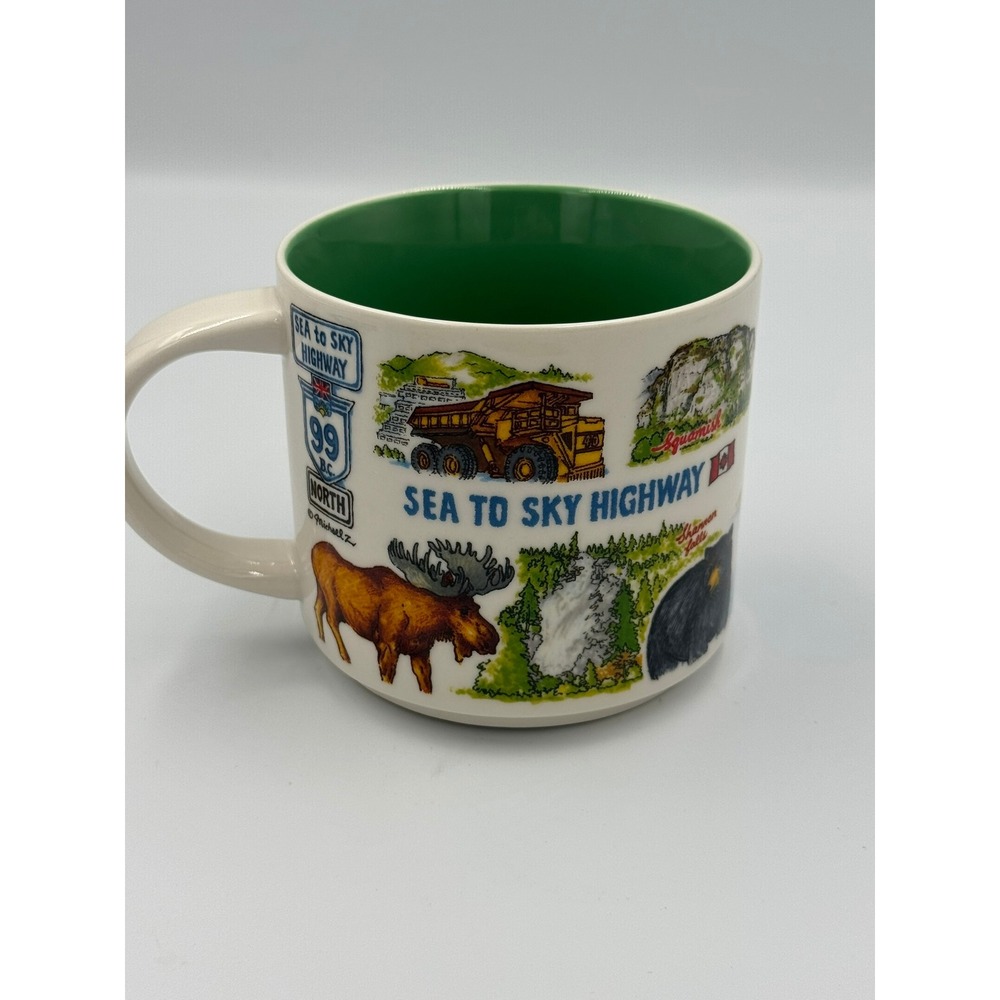 Snowcap Michael Zhu My Great Canadian Whistler Sea to Sky Highway Mug 14oz